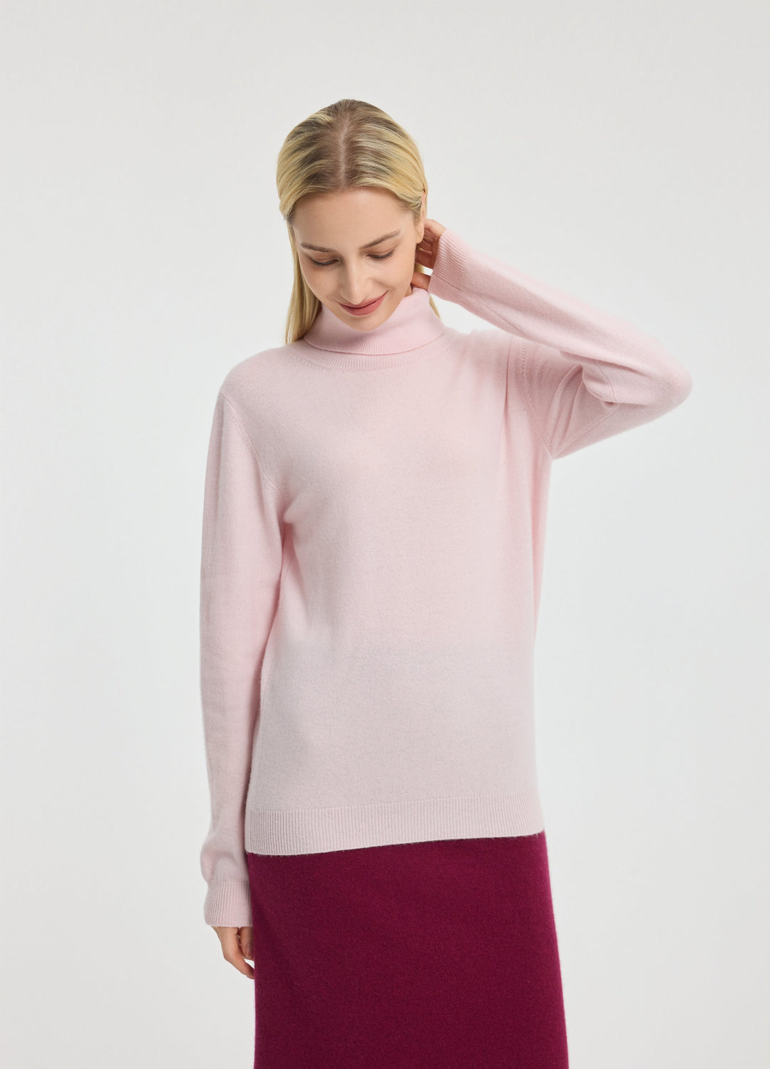Cashmere Roll-Neck Top