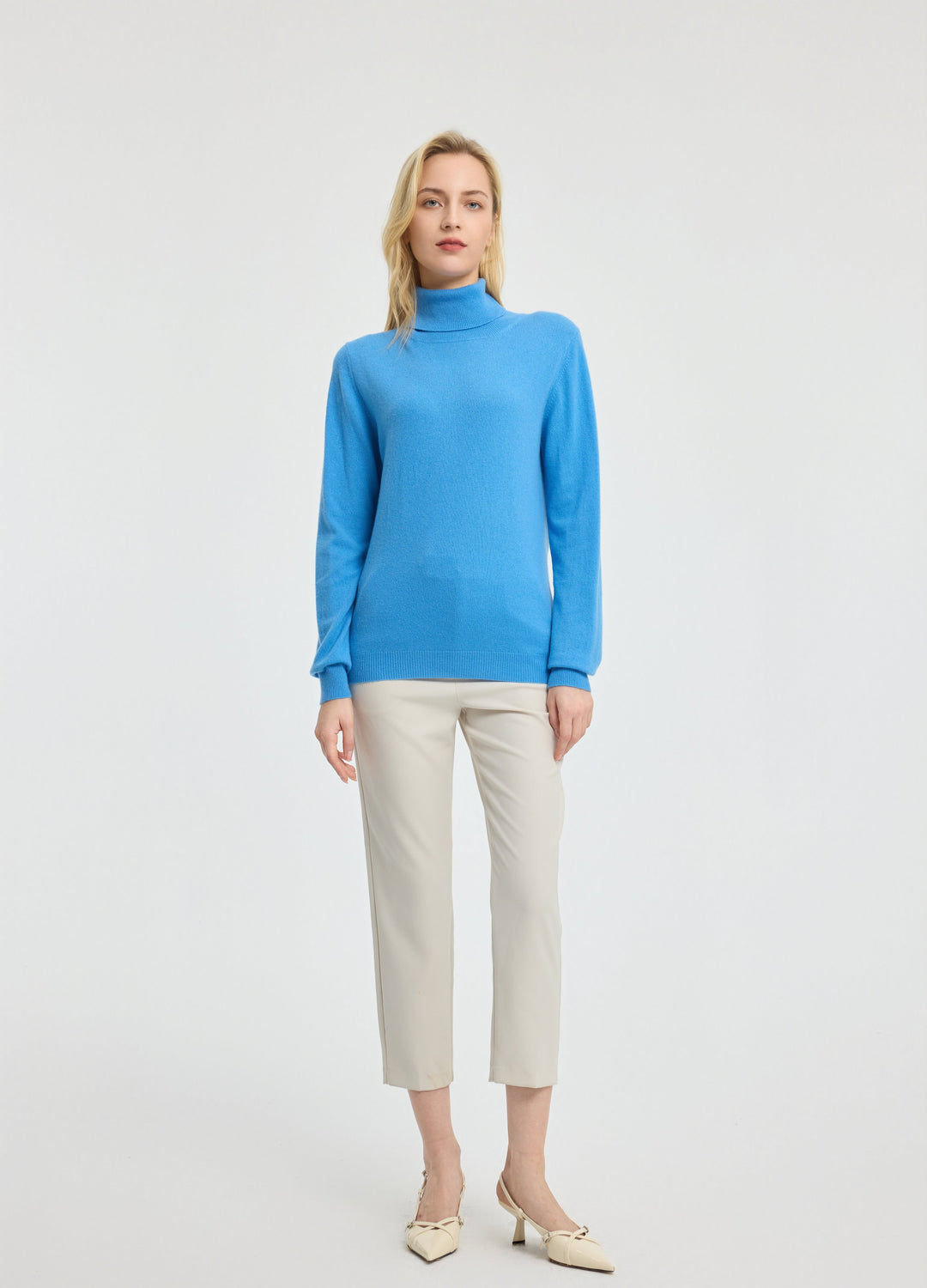 Cashmere Roll-Neck Top