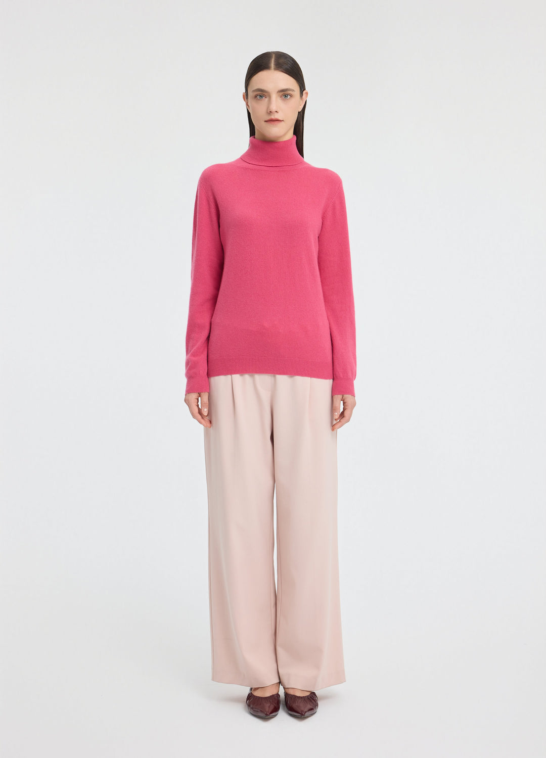 Cashmere Roll-Neck Top