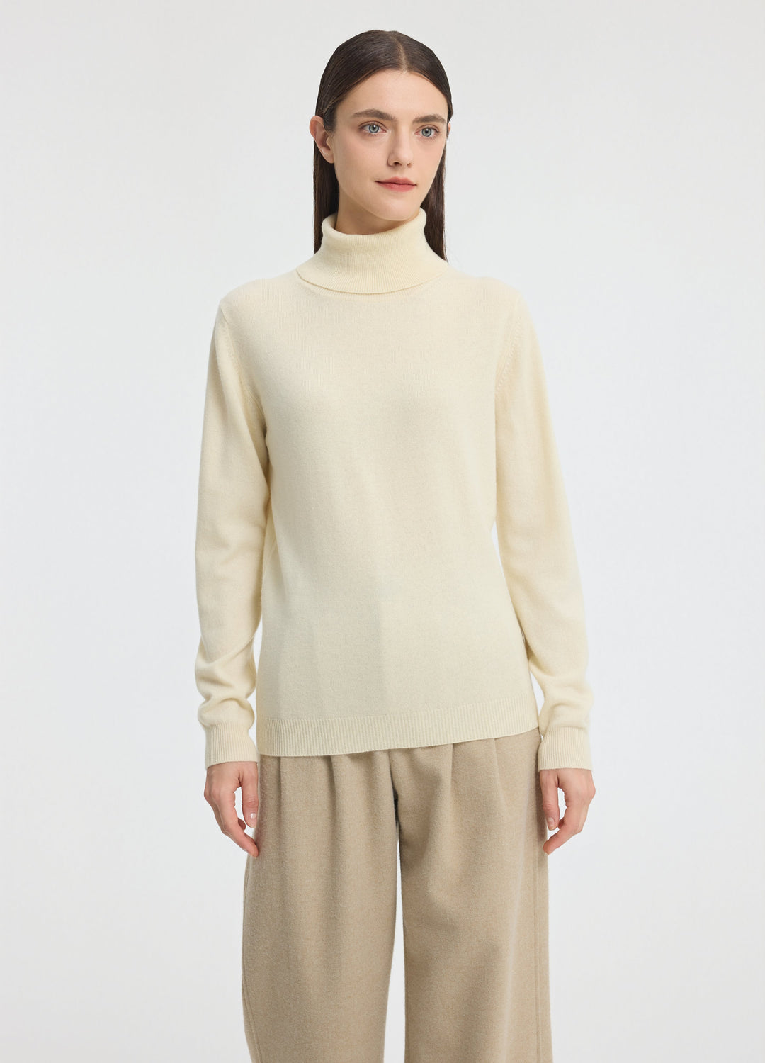 Cashmere Roll-Neck Top