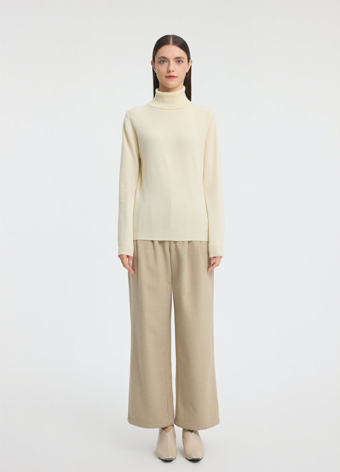 Cashmere Roll-Neck Top