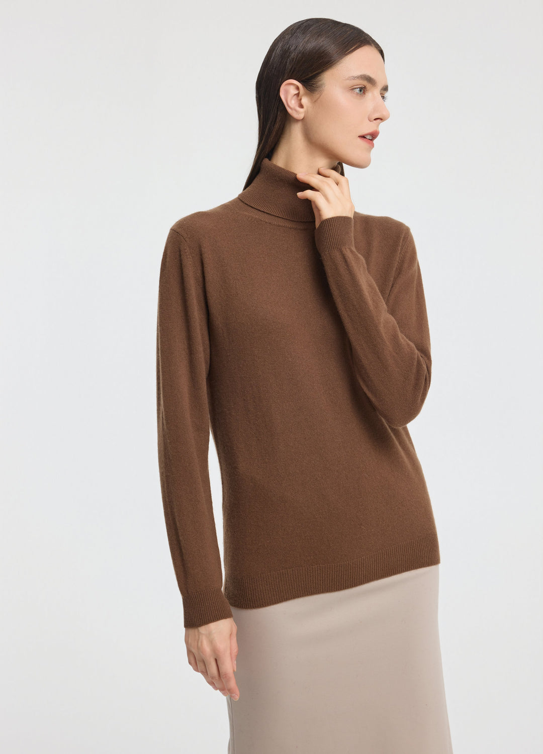 Cashmere Roll-Neck Top