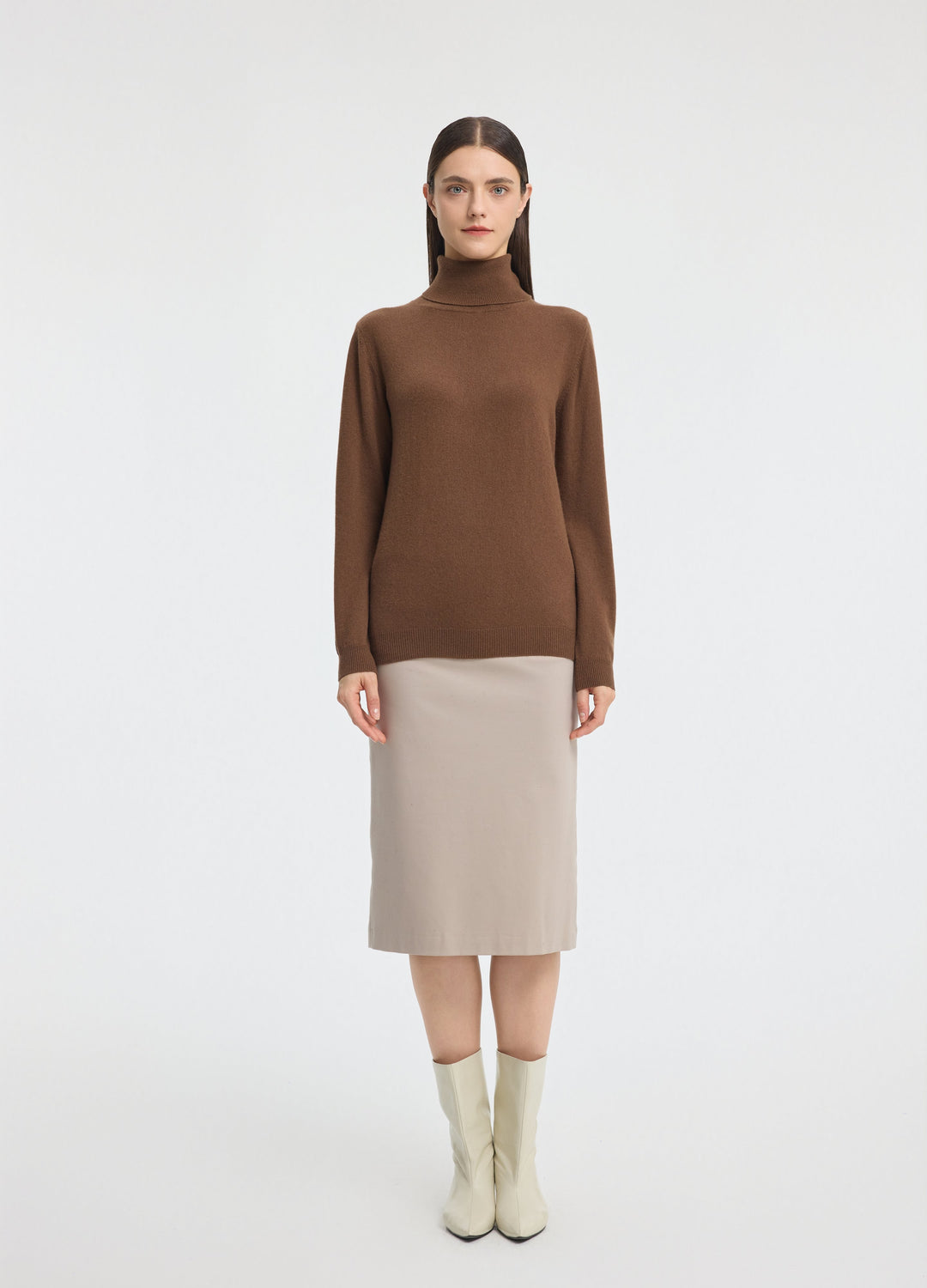Cashmere Roll-Neck Top