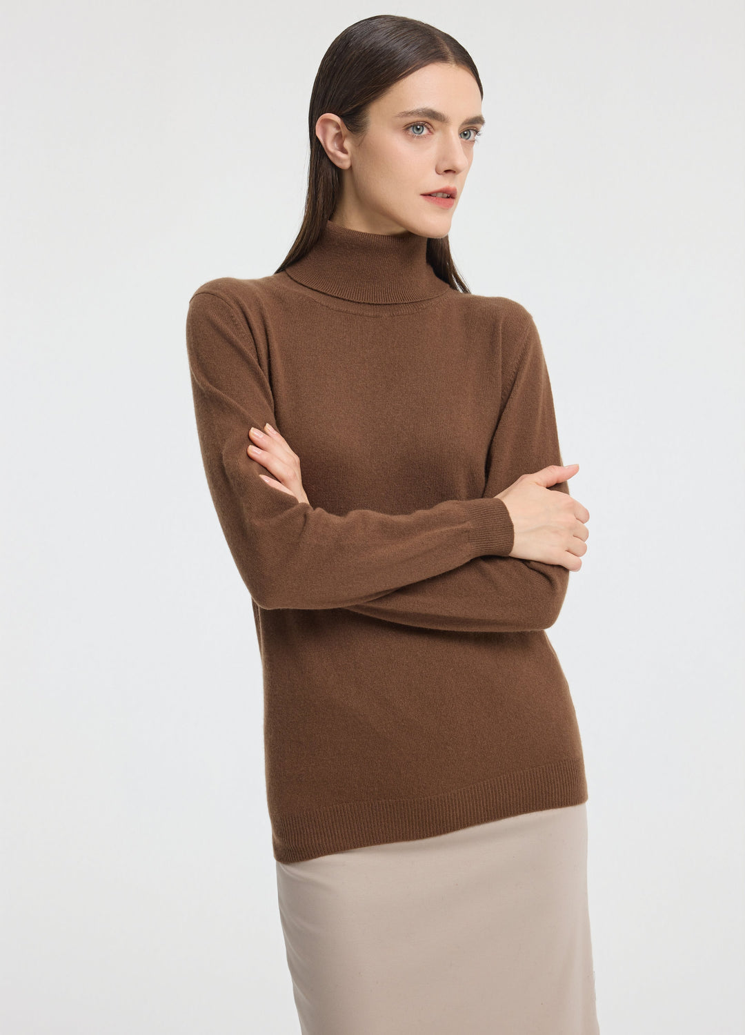Cashmere Roll-Neck Top