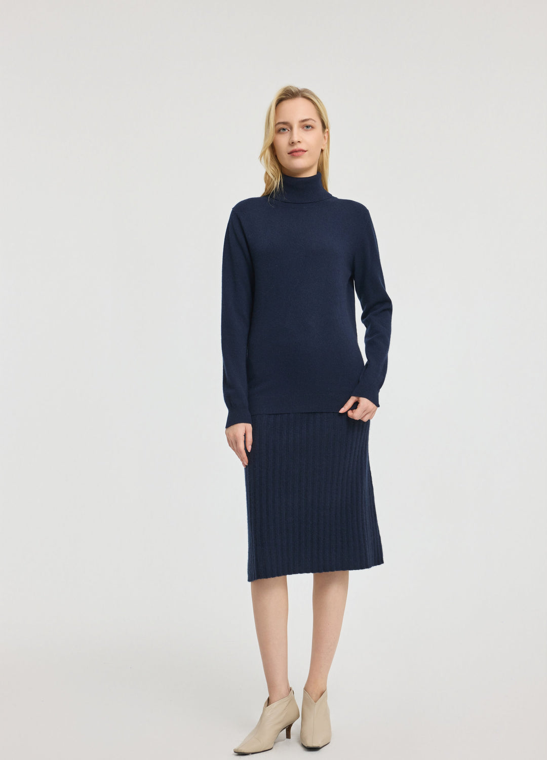 Cashmere Roll-Neck Top