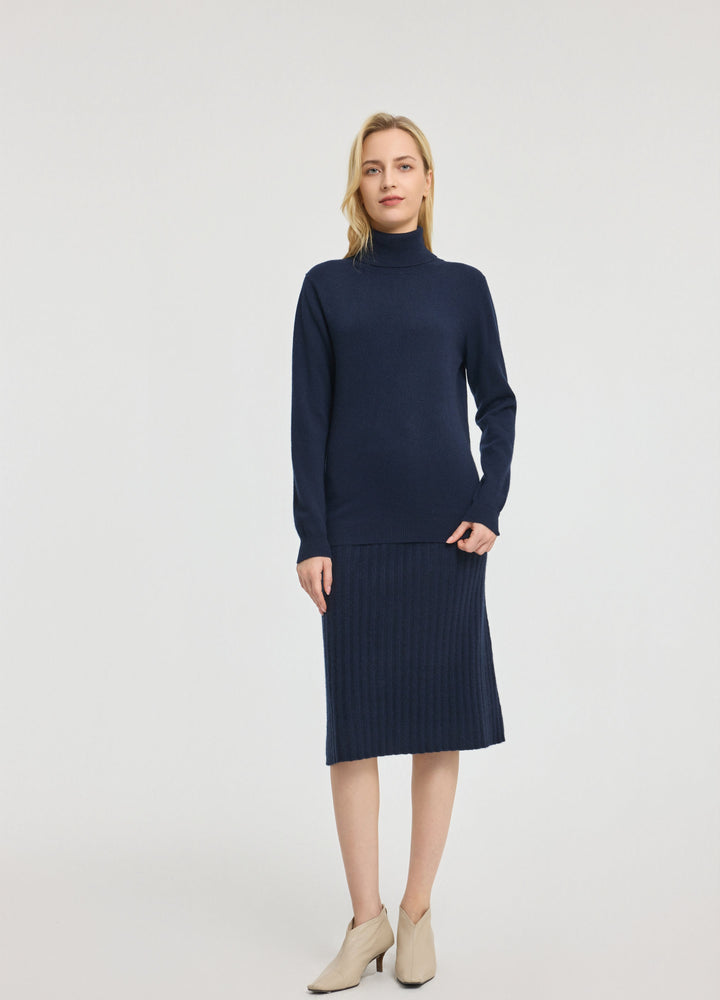 Cashmere Roll-Neck Top