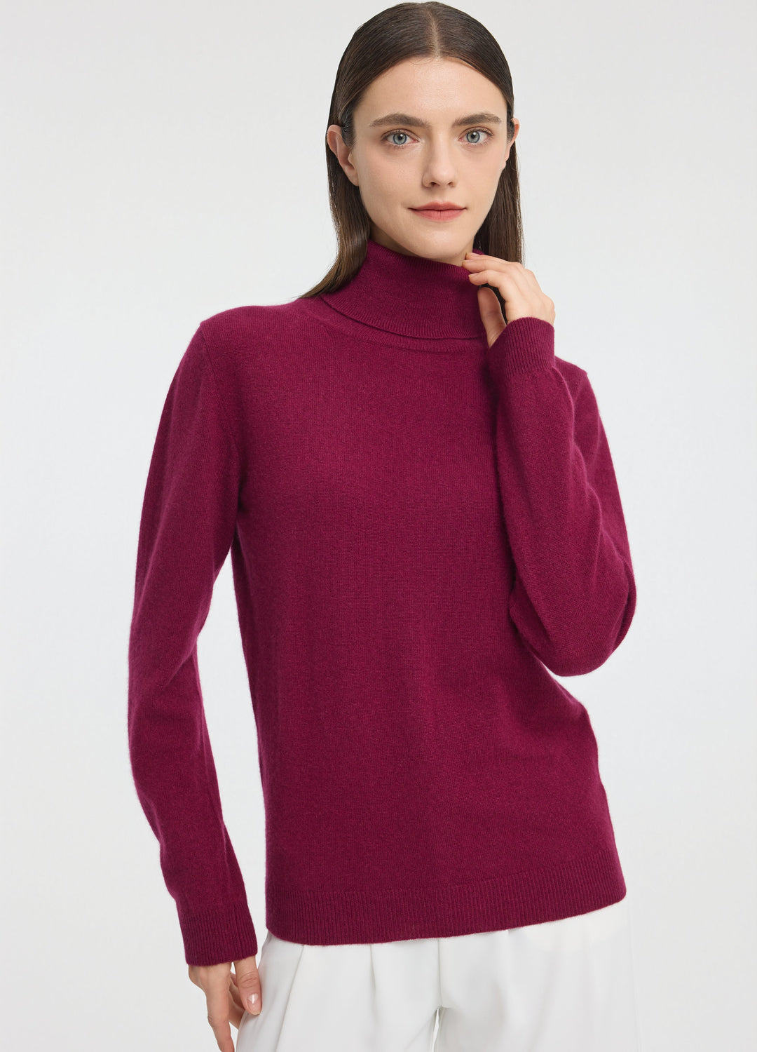 Cashmere Roll-Neck Top
