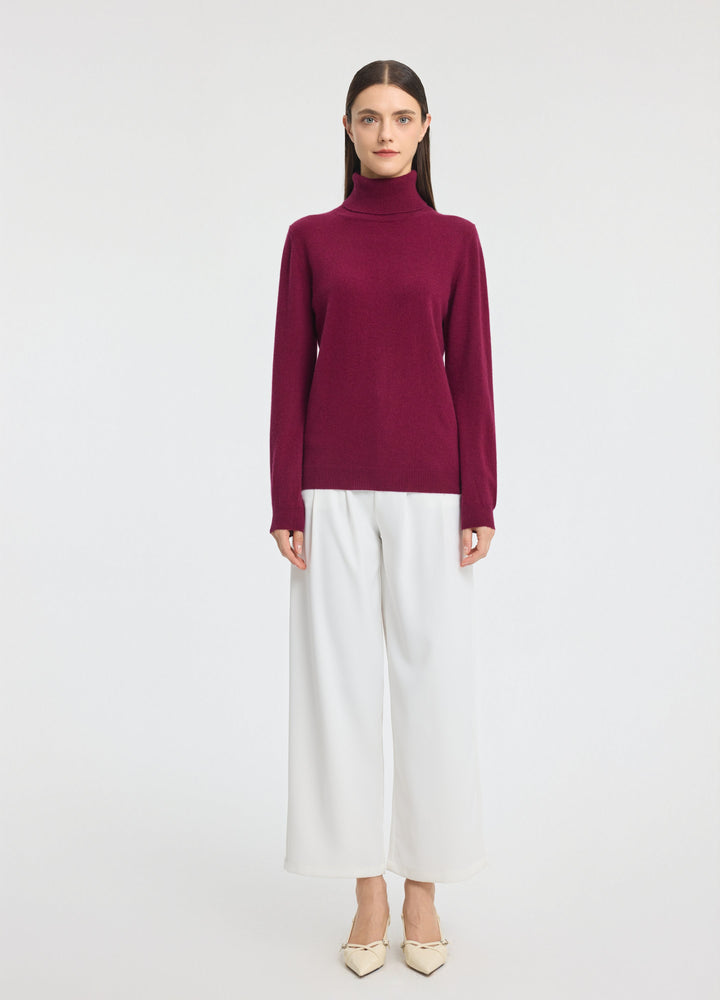Cashmere Roll-Neck Top