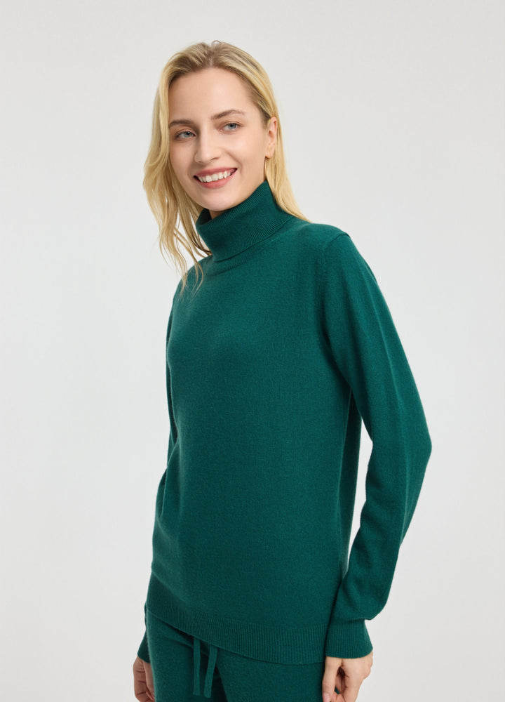 Cashmere Roll-Neck Top
