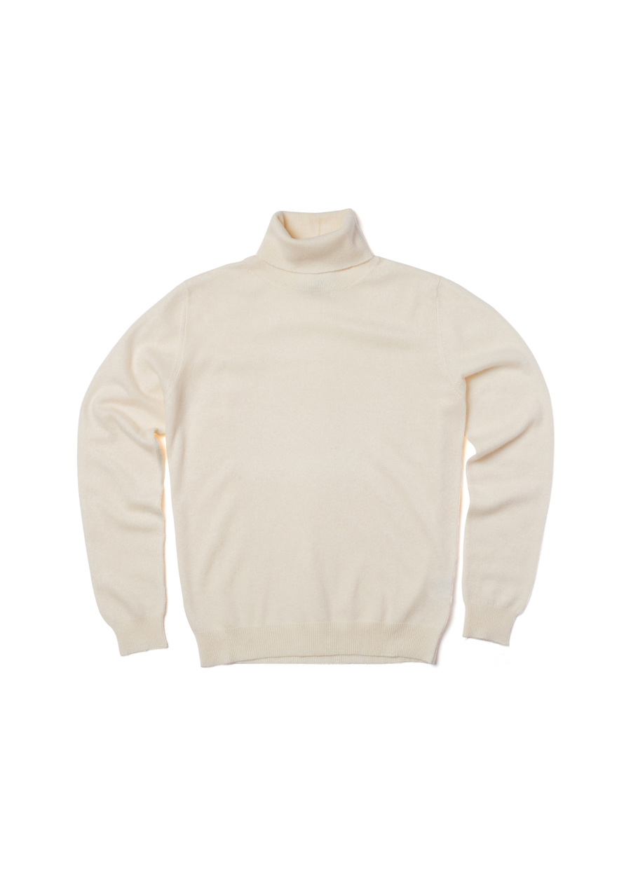 Cashmere Polo-Neck Top