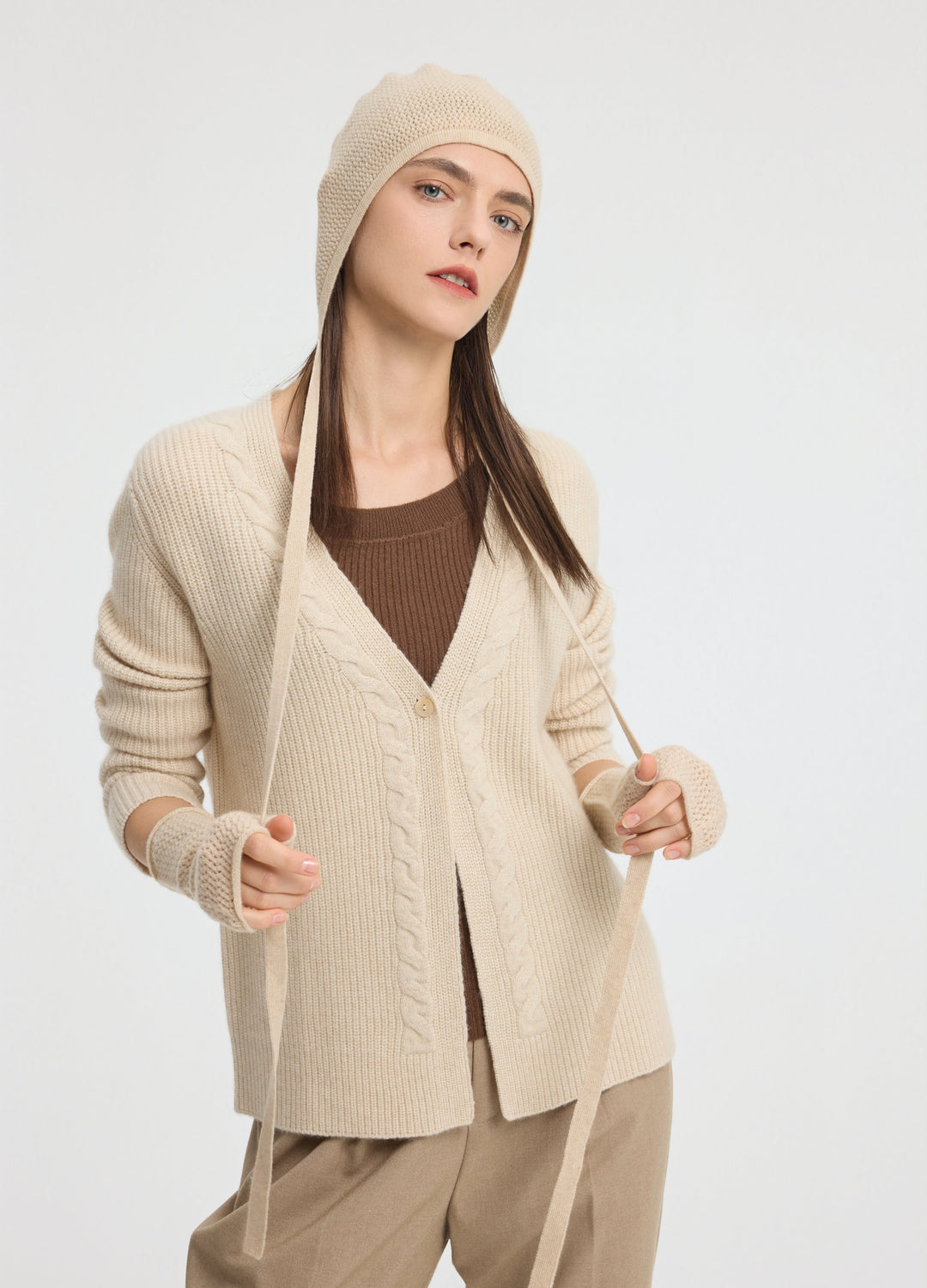 Cashmere Pointelle Hat