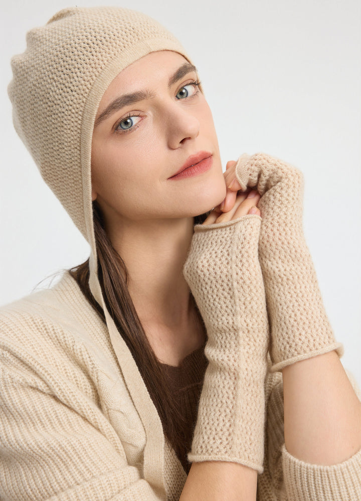 Cashmere Pointelle Hat
