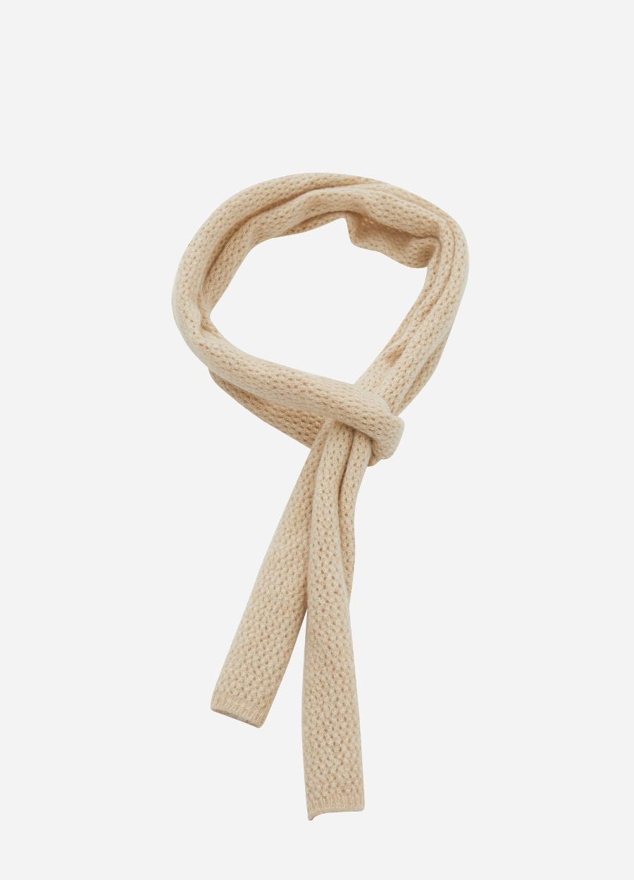 Cashmere Pointelle Mini Scarf