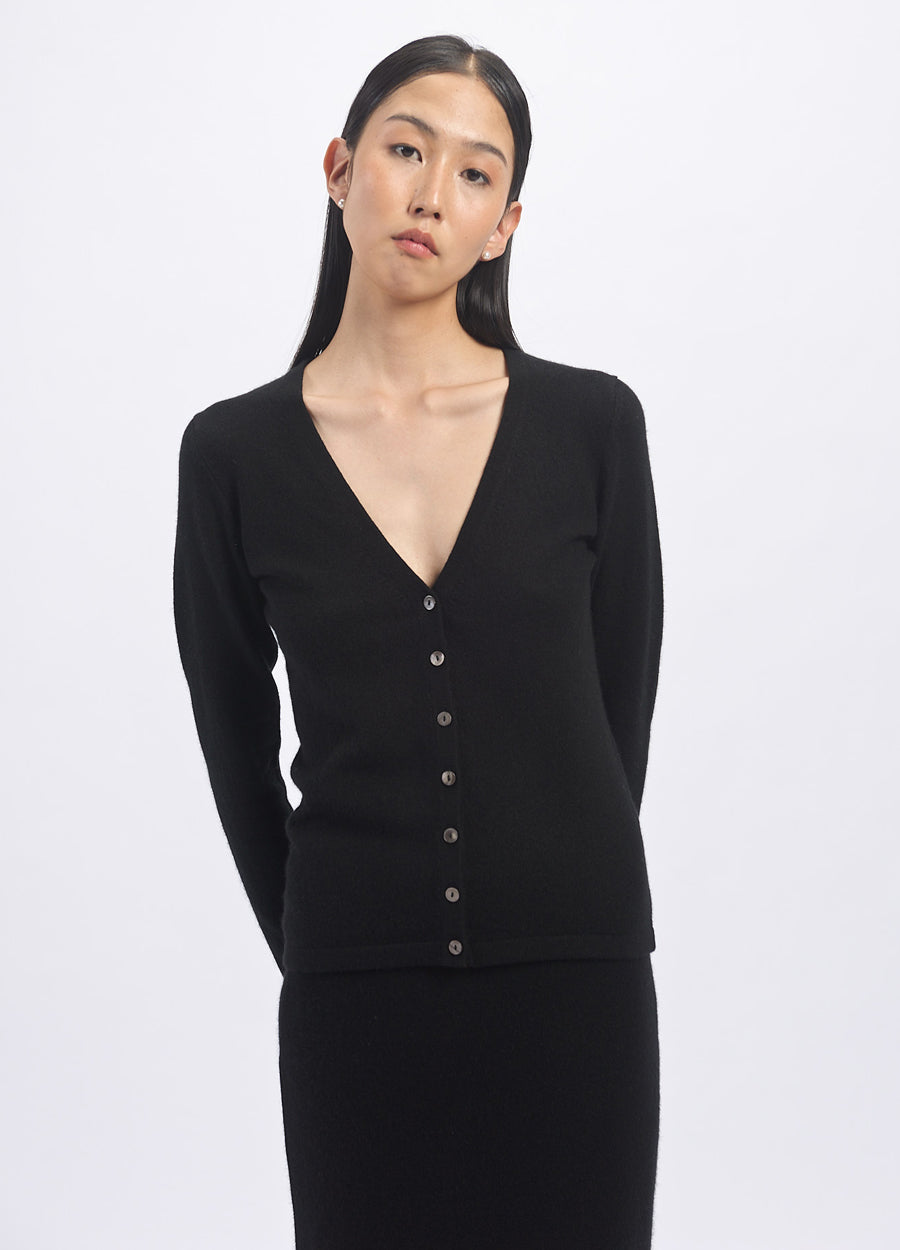 Cashmere V Neck Cardigan