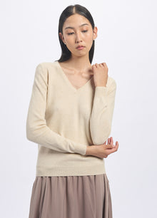 Cashmere V Neck Top
