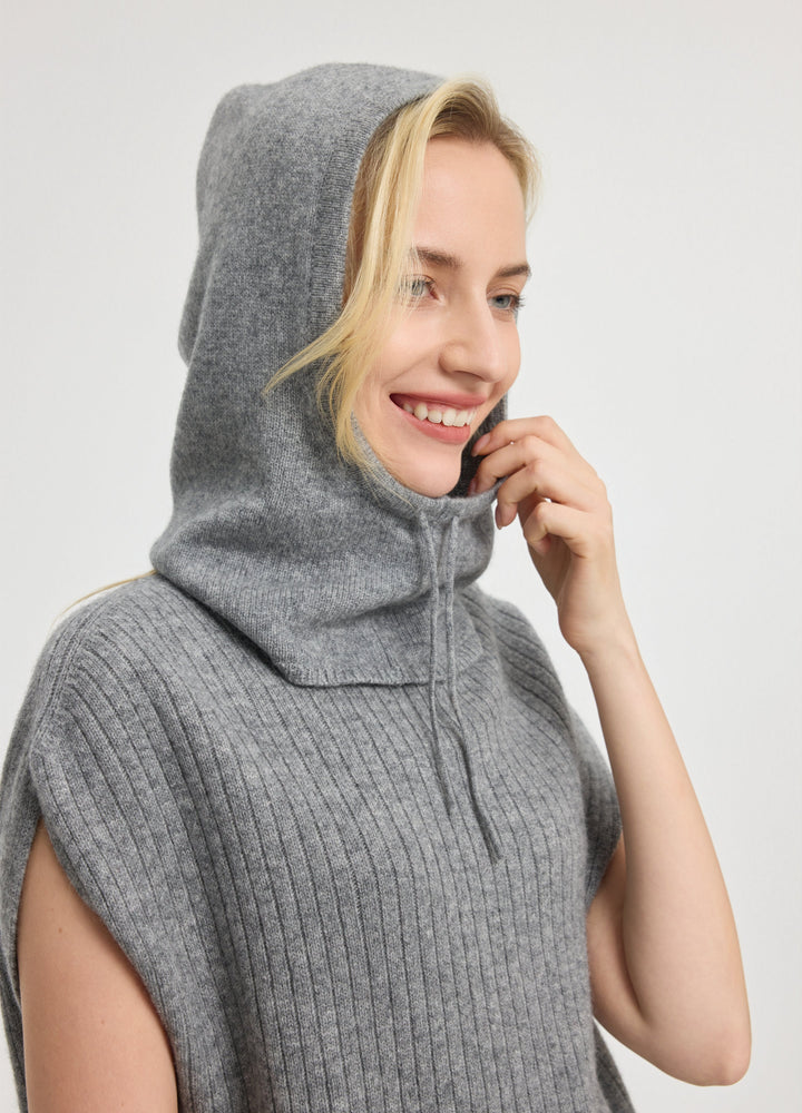Cashmere Ribbed Balaclava