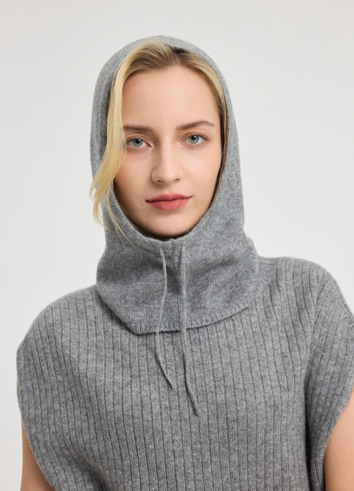Cashmere Ribbed Balaclava