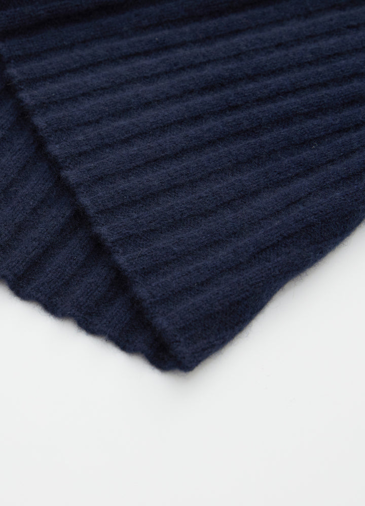 Cashmere Ribbed Midi Skirt