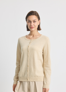 Cashmere Crew Neck Cardigan