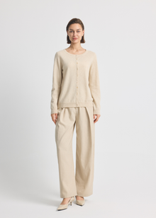 Cashmere Crew Neck Cardigan