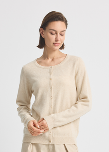 Cashmere Crew Neck Cardigan