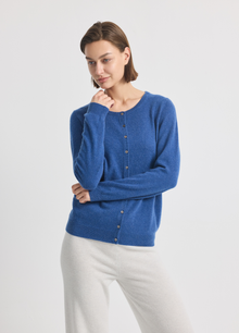 Cashmere Crew Neck Cardigan