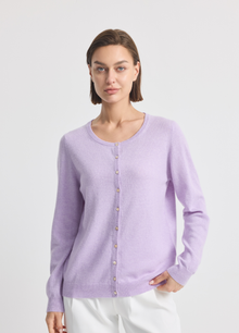 Cashmere Crew Neck Cardigan
