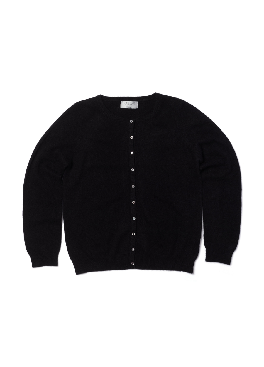 Cashmere Crew Neck Cardigan