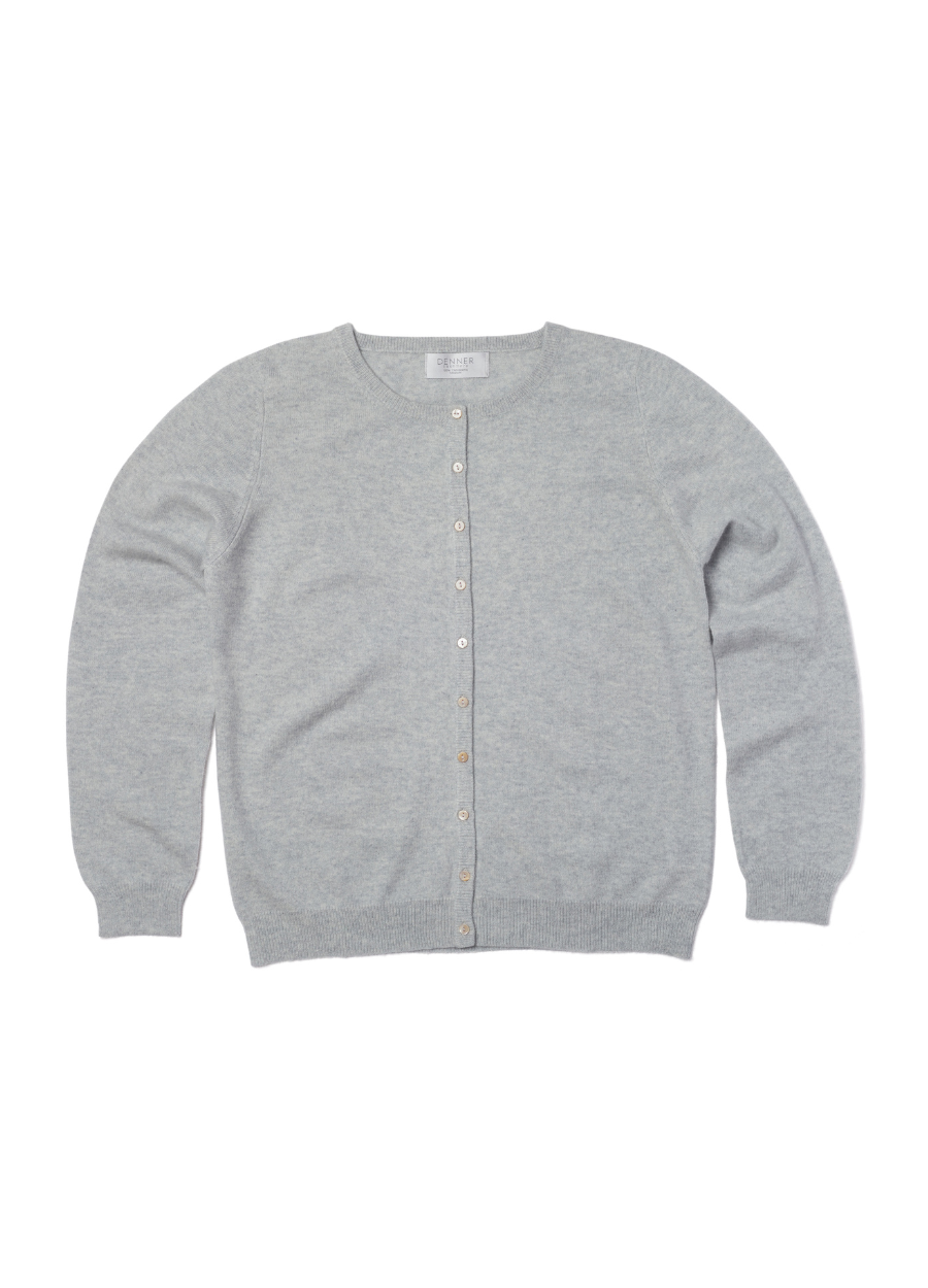 Cashmere Crew Neck Cardigan