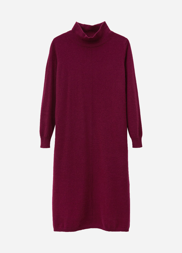 Cashmere Relaxed Funnel Neck Dress