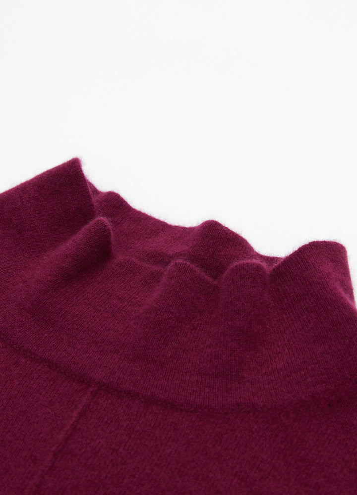 Cashmere Relaxed Funnel Neck Dress