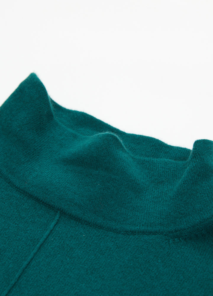 Cashmere Relaxed Funnel Neck Dress