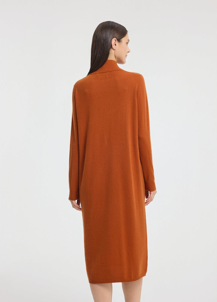 Cashmere Relaxed Funnel Neck Dress