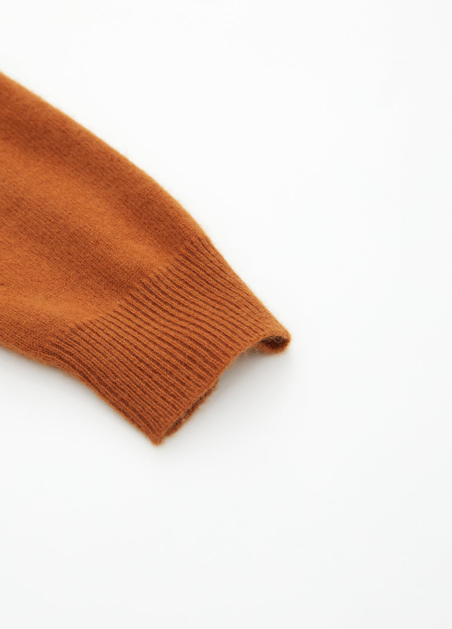 Cashmere Relaxed Funnel Neck Dress