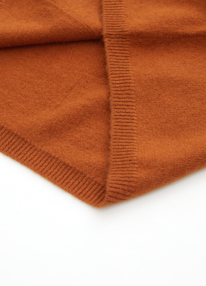 Cashmere Relaxed Funnel Neck Dress