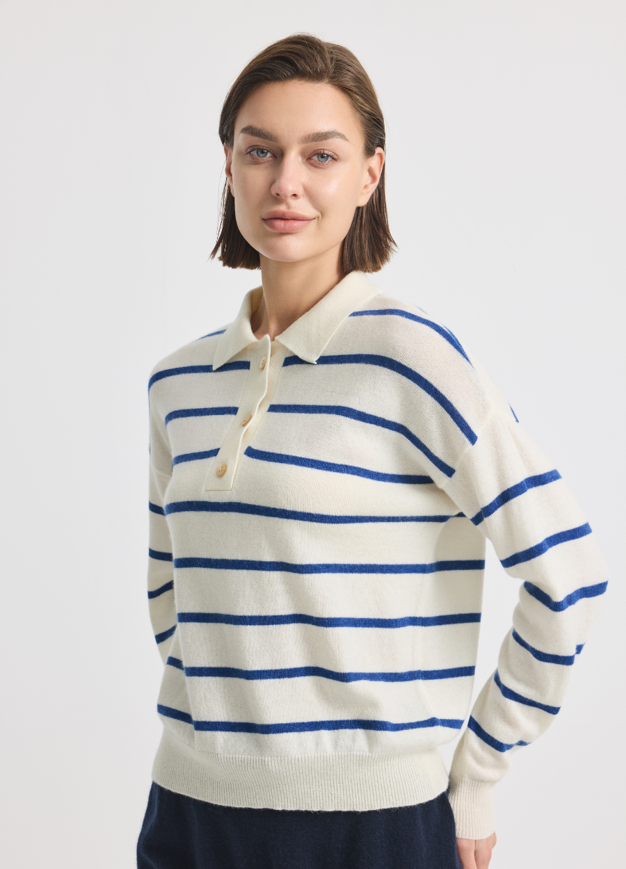 カシミヤ リッチモンド ラグビージャージ – Denner Cashmere