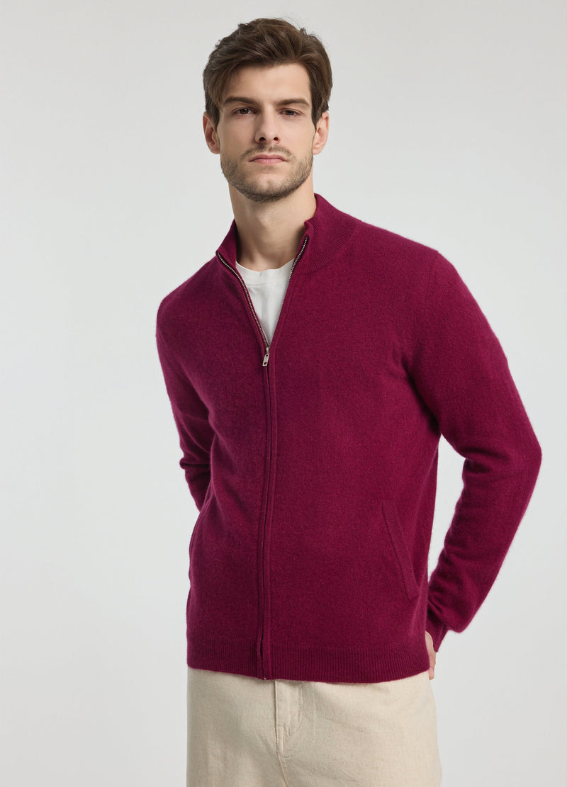 Cashmere Men's Richmond Zip Cardigan