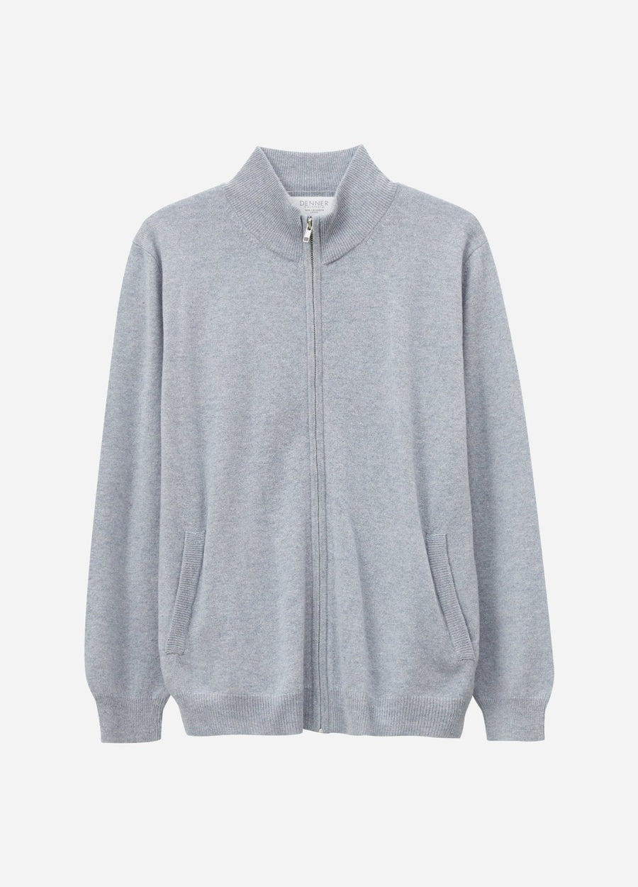 Cashmere Men's Richmond Zip Cardigan