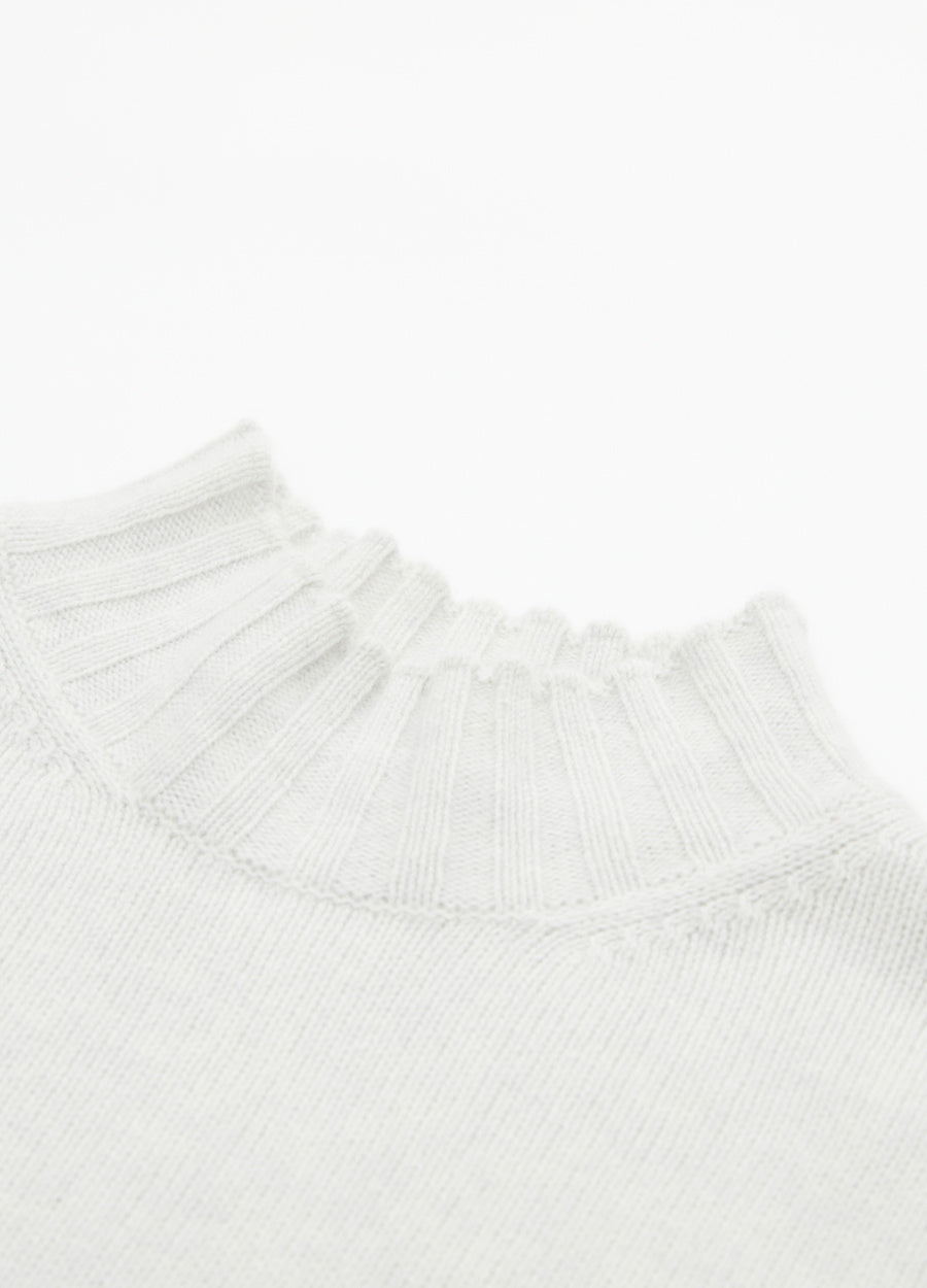 Cashmere Ribbed Short Sleeve Jumper