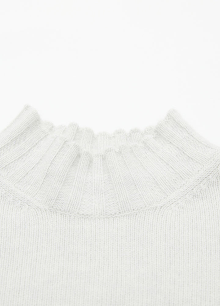 Cashmere Ribbed Short Sleeve Jumper