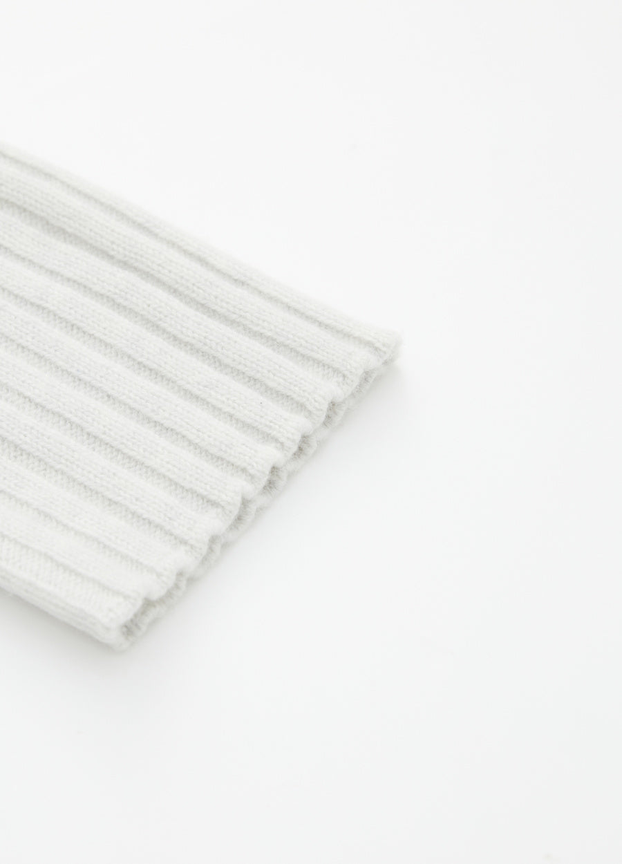 Cashmere Ribbed Short Sleeve Jumper