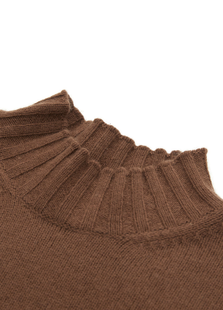 Cashmere Ribbed Short Sleeve Jumper