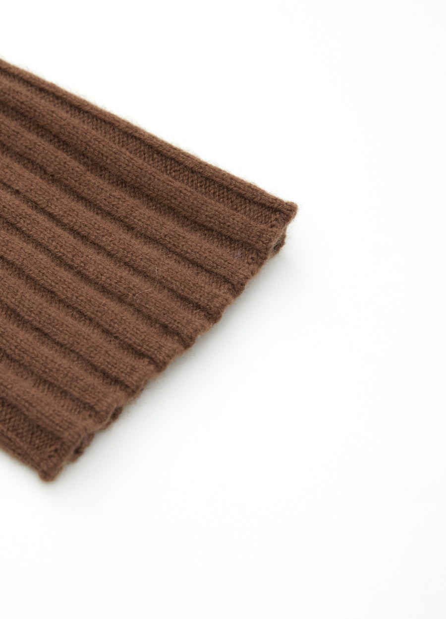 Cashmere Ribbed Short Sleeve Jumper