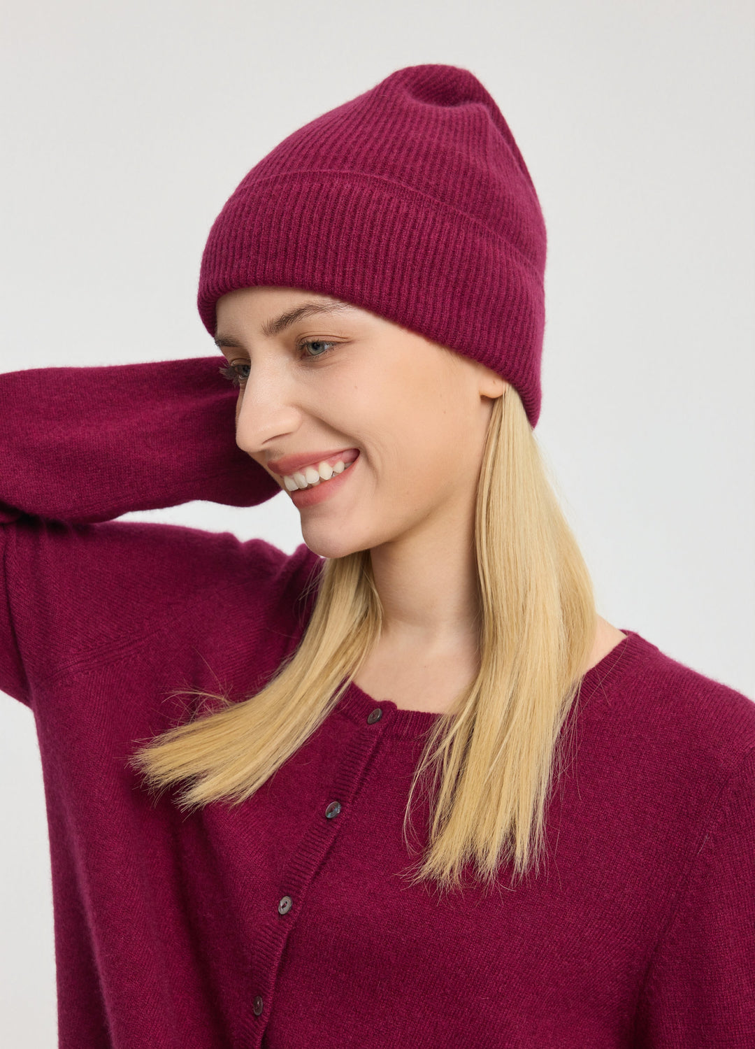 Cashmere Essential Rib Beanie
