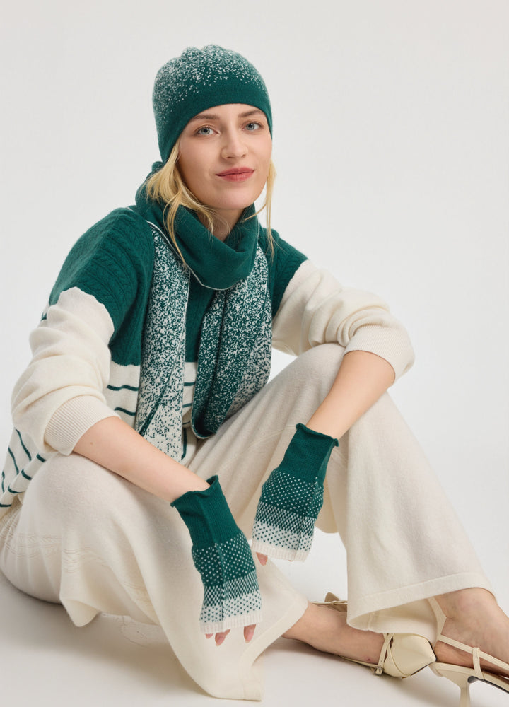 Cashmere Snow Flake Scarf
