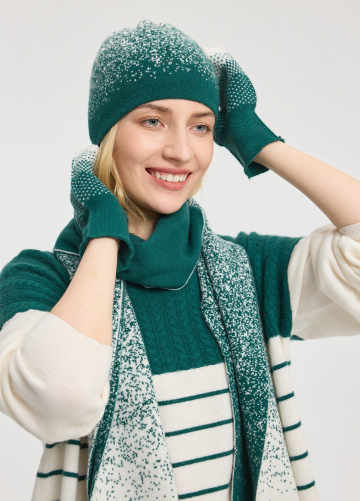 Cashmere Snow Flake Scarf