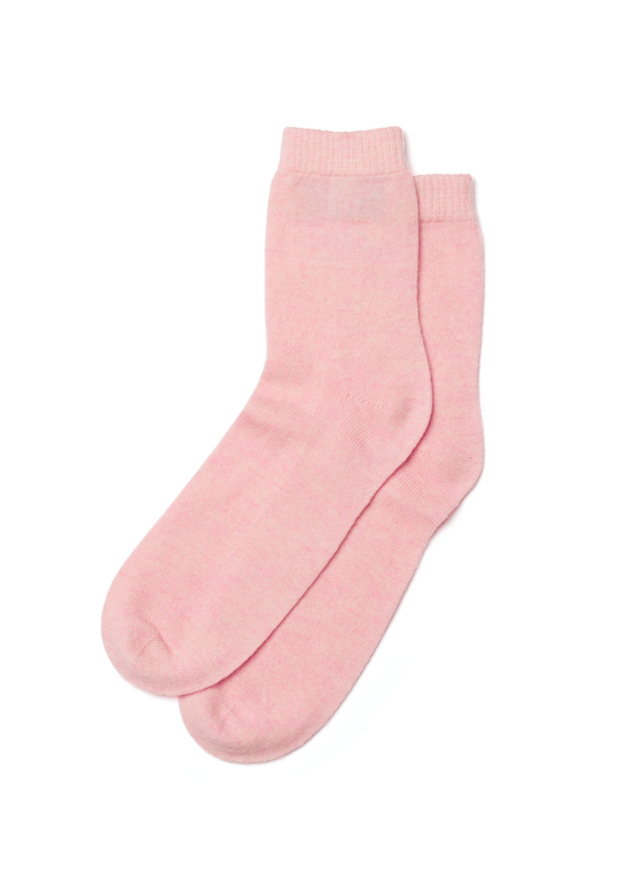 Denner cashmere Socks in Crystal Pink