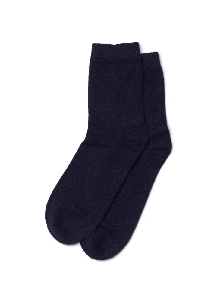 Denner cashmere Socks in Navy, view 2