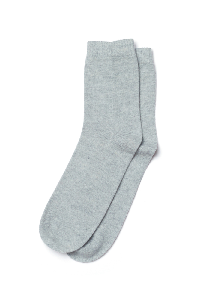 Denner cashmere Socks in Super Grey