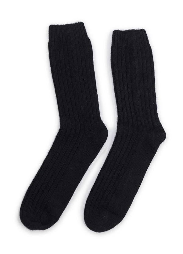 Denner men's cashmere Socks in Black